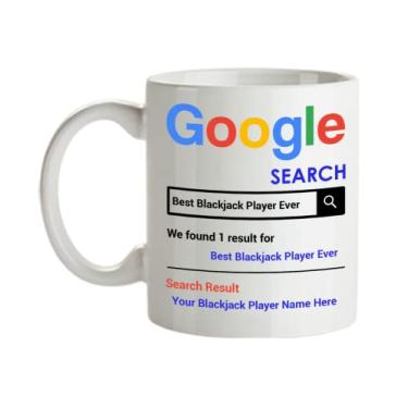 Imagem de Caneca de jogador de blackjack personalizada, Melhor jogador de blackjack de todos, copo de café jogador de blackjack, presente de jogador de blackjack, ideia de de Natal, caneca de jogador de blackjack com nome personalizado