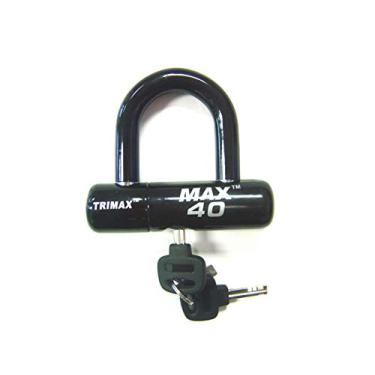 Imagem de Trimax Disco de motocicleta MAX40BK U-Lock - Preto com manilha de PVC preto