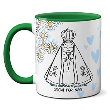 Imagem de Caneca Mãezinha Do Céu Rogai Por Nós Senhora Aparecida (Verde)