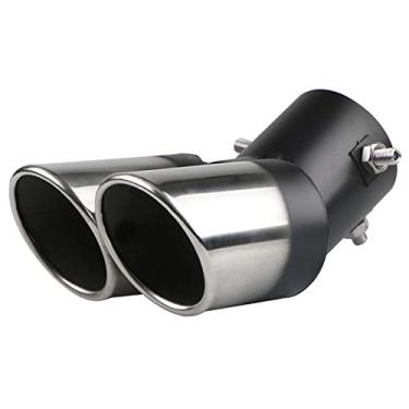 Imagem de Idain Carro Aço Inoxidável Duplo Tubo de Escape Traseira Muffler Diâmetro Diâmetro Diâmetro Diâmetro Diâmetro do Tubo de Traseira Tipo Curvo 1,5" a 2" Muffler Modificação