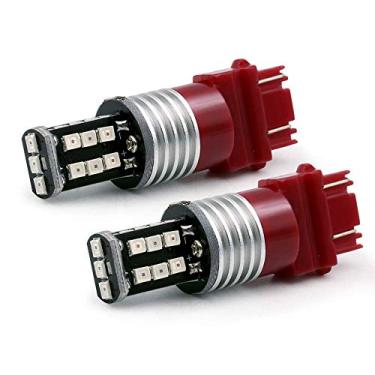 Imagem de Syneticusa 3157 Vermelho Piscando Estroboscópio Traseiro Piscando Alerta de Segurança Freio Traseiro Traseiro Parada Lâmpada LED de Alta Potência