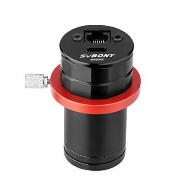 Imagem de SVBONY SV905C câmera telescópica, câmera de astronomia com sensor CMOS, interface USB2.0 tipo C de 1,23 MP, câmera guia de astronomia padrão de 1,25 polegadas, para astrofotografia