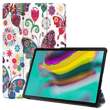 Imagem de Galaxy Tab A 8.0 2019 T290/T295, capa fina e leve para tablet pintada com suporte, Galaxy Tab S5E 10.5 Tab A 10.1 Tab S6 10.5 Tab A manga 10.5 (T580/T580N/T585, pintura 4)