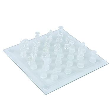 thickvalley Crystal Chinese Chess, conjunto de quebra-cabeça de viagem de  xadrez chinês com peças de xadrez 3D, tabuleiro de xadrez e caixa de  armazenamento, jogo de tabuleiro de estratégia de xadrez chinês