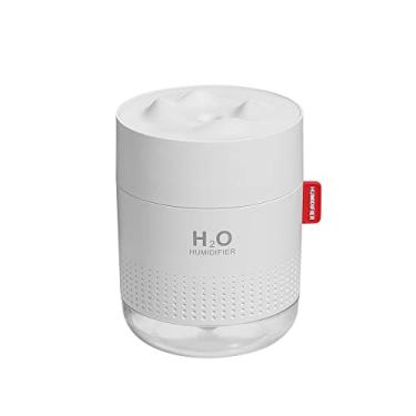 Imagem de REJOON umidificador Umidificador ultrassônico portátil 500ML Snow Mountain H2O Difusor de ar aroma USB com lâmpada noturna romântica umidificador difusor cinza (cor: branco)