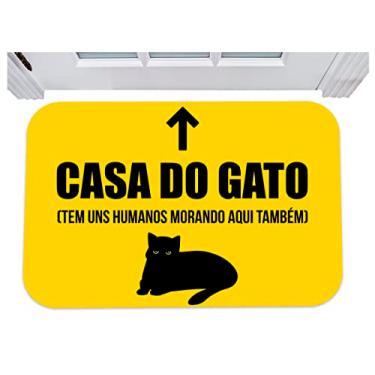 Imagem de Capacho casa do gato tem uns humanos morando aqui também