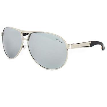 Imagem de Óculos de Sol Masculino Retangular Estilo Aviador Oley Polarizados com Proteção uv400 Y1611 (C4)