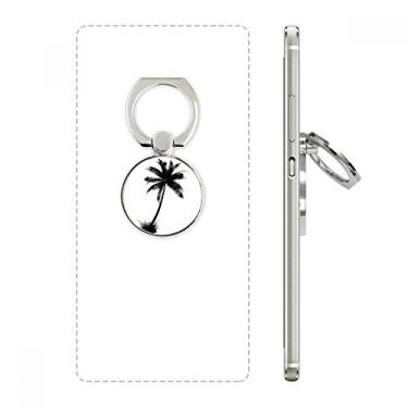 Imagem de Suporte de anel de telefone com contorno preto para praia da Coconut Tree