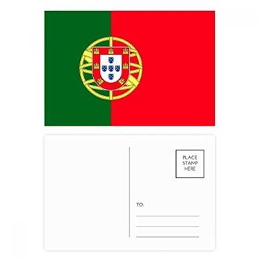 Imagem de Cartão postal com bandeira nacional de Portugal e país da Europa