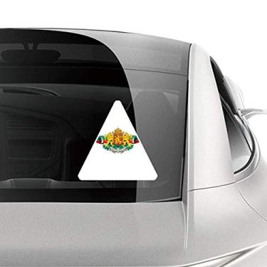 Imagem de DIYthinker Adesivo com emblema nacional da bandeira da Bulgária para carro, motocicleta, bicicleta, bagagem