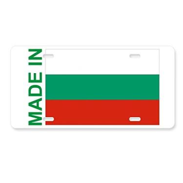 Imagem de DIYthinker Placa de licença feita na Bulgária Country Love Decoração de aço inoxidável Automobile Tag