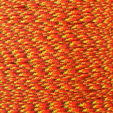 Imagem de Corda Paracord 425 West Coast (3 mm) – 10, 25, 50 ou 100 pés Hanks – Feito de 100% nylon – para artesanato, sobrevivência, uso geral, Fireball, 25 Feet