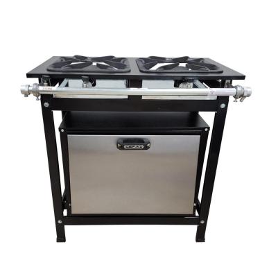 Imagem de Fogão 2 Bocas Simples Cefaz com Forno Linha Gold Alta Pressão CFZG-119