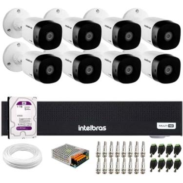 Imagem de Kit 8 Câmeras Intelbras Vhd 1230 B Full Hd 1080p Bullet Visão Noturna de 30 metros Ip67 + Dvr Intelbras Mhdx 1008-c 8 Canais + Hd 1tb Purple