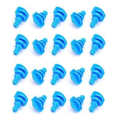 Imagem de Bettomshin 50 peças pulverizador de névoa 360 graus M4 x 5 bocal de furo de intuição Jet Mister máquina de clonagem hidropônica para água jardim flor grama azul