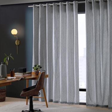 Imagem de Cortina Para Sala Corta Luz Rústica Fenicia 5,40m x 2,50m