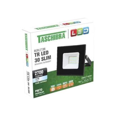 Imagem de Luminária Refletor 30W Preto Luz Fria Taschibra