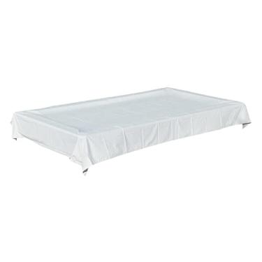 Imagem de Dynwave Capa de proteção para mesa de bilhar, resistente à sujeira e impermeável, 8 pés, perfeito para móveis, BRANCO