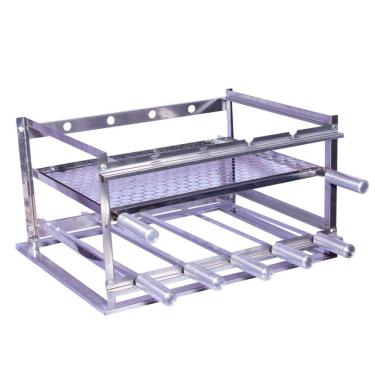 Imagem de Suporte para Churrasco Fast Gourmet Luxo com 5 Espetos e Grelha SAL05