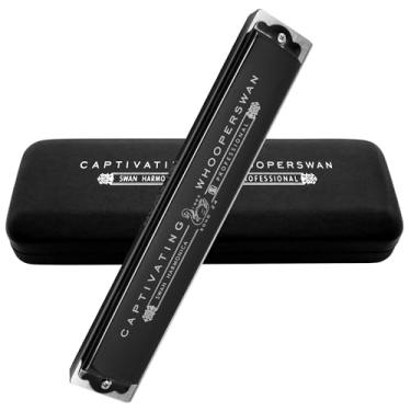 Imagem de Gaita 24 furos Armonica boca órgão polifônico harpa bucal desempenho profissional gaita avançada chave de sopro de madeira instrumento musical presente