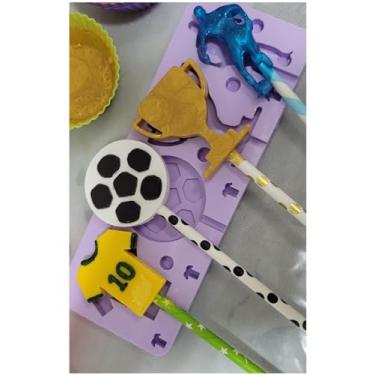 Imagem de Confeitaria dos moldes, L12 Molde de silicone pirulito copa para decorar