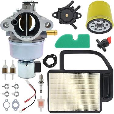 Imagem de Carburador 20 853 33-S para Kohler SV600 SV470 SV471 SV480 SV530 SV540 SV541 SV590 SV591 SV601 SV610 SV620 motor cortador de grama trator 20 083 02-S 52 0 Kit de filtro de óleo 50 02-S