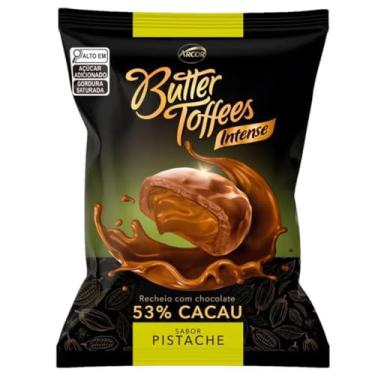 Imagem de Bala Butter Toffees Intense Pistache E Chocolate 53% Cacau Arcor 500g