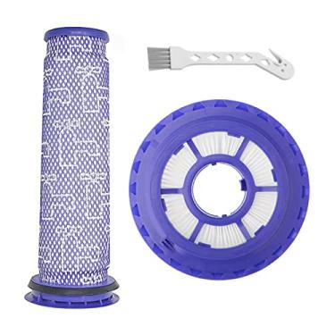 Imagem de Lemige Peças de substituição de filtros de aspiradores para Dyson DC41 DC65 DC66 UP13 UP20 UP30 Animal, Multi Floor e Ball Animal 2 Aniaml 3, parte 920769-01 e 920640-01, 1 pós-filtro e 1 pré-filtro
