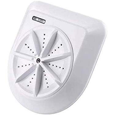 Imagem de Máquina de lavar portátil ultrassônica Mini máquina de lavar portátil, controle remoto 60W High Powe Máscaras domésticas Roupa íntima Lavadora de turbina giratória para turbina ultrassônica