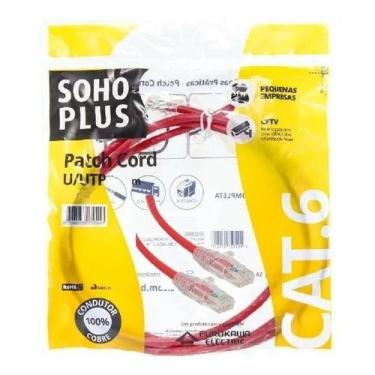 Imagem de Patch cord uutp furukawa sohoplus cat6 cmx t568a 2,5m vermelho certifi