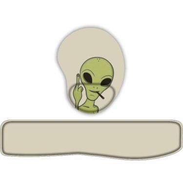 Imagem de Kit Mouse Pad + Apoio de teclado Alien - JDM