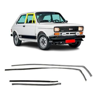 Imagem de Jogo Borracha Vidro Porta Canaleta Fiat 147 - Disk Bor