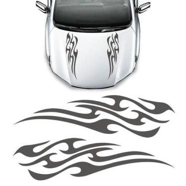 Imagem de Adesivo Do Capô Faixa Tuning Personalizado Carro Universal - SPORTINOX