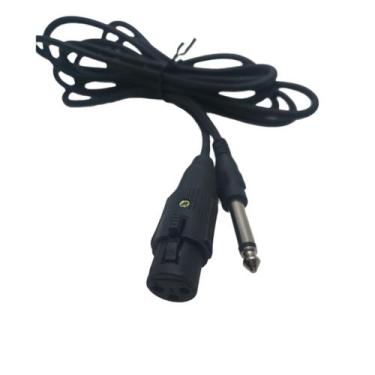 Imagem de Cabo De Microfone 2mt Plug Canon Fêmea e P10 Macho - Eletronica Castro