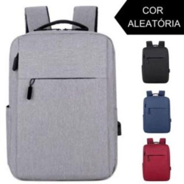 Imagem de Mochila Antifurto Viagem Unissex Impermeável Notebook 15.6 Carregament