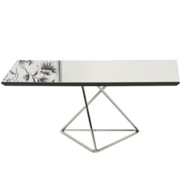 Imagem de Mesa Centro Pepa Tampo Espelhado Base Cromada - 17461 - Sun House