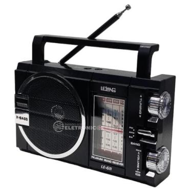 Imagem de Radinho Portátil Modelo Antigo Análogico Para Idoso Am Fm Sw Com Entra