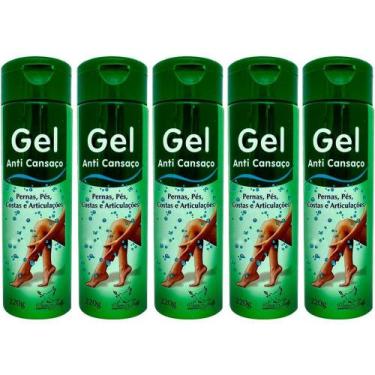 Imagem de Revenda Atacado 5 Gel Massageador Anti Cansaço 220g Pernas, Pés, Costa