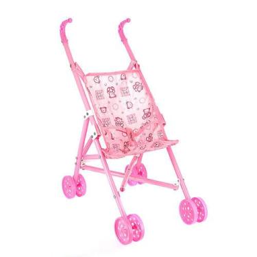 Imagem de Carrinho Infantil de Boneca Dobrável de Passeio para Menina - Pais & F