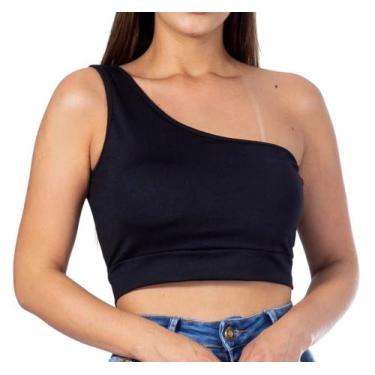 Imagem de Blusa Feminina Cropedd Alça Mula Manca Modinha Verão - Vivi Rangel, M,