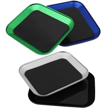 Imagem de Pothyes 4pcs RC Repair Tool Screws Disk Alloy Screw Tray with Magnetic Pad for RC HSP Redcat Traxxas Arrma HPI Axial 1/10 SCX10 D90 D110 1/8 Model Helicopters Airplanes