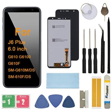 Imagem de Substituição de tela LCD para Samsung Galaxy J6 Plus J610 2018 J6+ SM-J610 J610G/DS J610F J610FN Montagem LCD Display Touch Screen Digitalizador com ferramentas adesivas