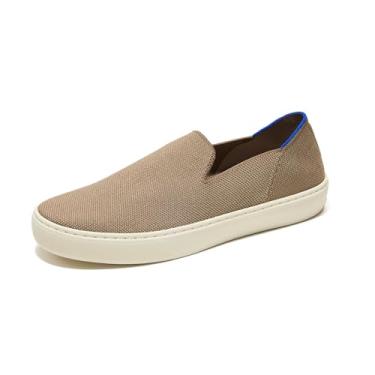 Imagem de Rothy's The Original Slip On Tênis feminino, casual, moderno, feito de garrafas de plástico reciclado e lavável na máquina, Latte, 37