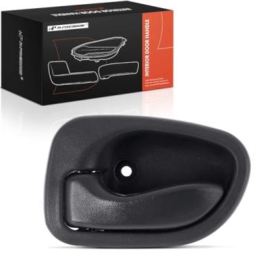 Imagem de A-Premium Maçaneta interna do lado do motorista dianteiro ou traseiro compatível com Hyundai Accent 1995 1996 1997 1998 1999, cinza