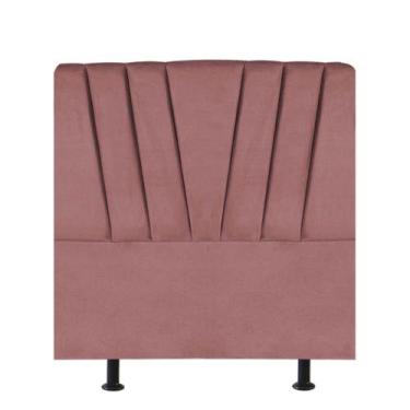 Imagem de Cabeceira Estofada Cama Box Solteiro Bélgica 110cm Suede - D A DECOR, 