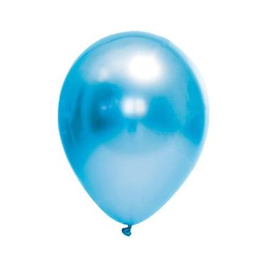 Imagem de Balão de Festa Látex Chrome - Azul - FestBall - Rizzo