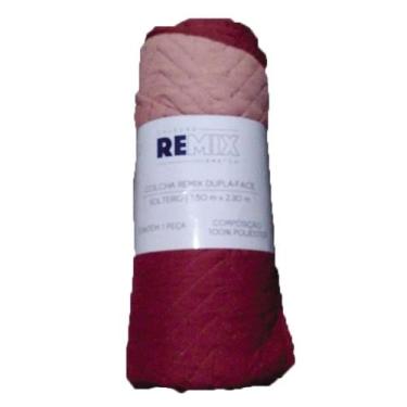 Imagem de Colcha Solteiro Camesa Remix Dupla-Face Vermelho - CAMESA IND. TEXTIL,
