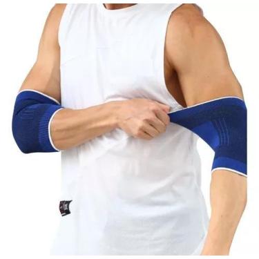 Imagem de Par Cotoveleira Elástica De Compressão Ortopédica Fit  - REIS VARIEDAD