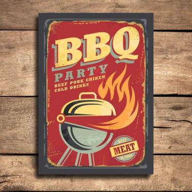 Imagem de Placa Decorativa MDF Churrasco BBQ Party - Quartinhos
