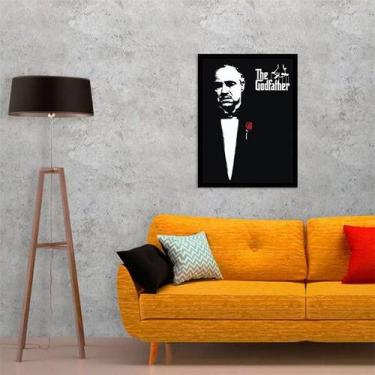Imagem de Quadro Decorativo Cartaz O Poderoso Chefão - Godfather - Quadros On-li